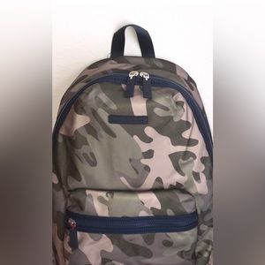 Tommy Hilfiger Green and blue camp backpack (medium size)